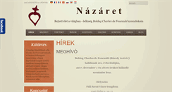 Desktop Screenshot of nazaret.hu