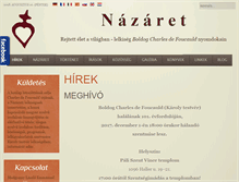 Tablet Screenshot of nazaret.hu